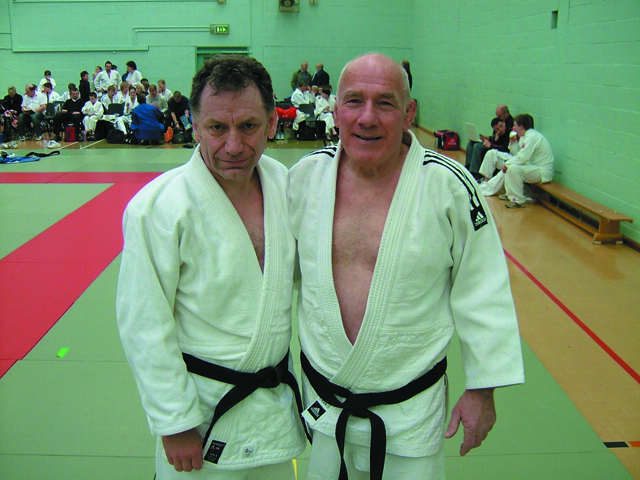 Francis Pledger with fellow Judo opponent
